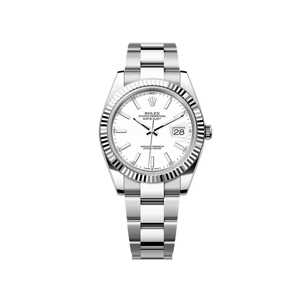 Rolex Datejust 41 White Dial Gold M126334-0009