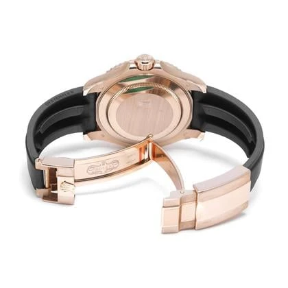 Rolex Yacht-Master 40 116695SATS Rose Gold Black Dial Rainbow Bezel - Image 4