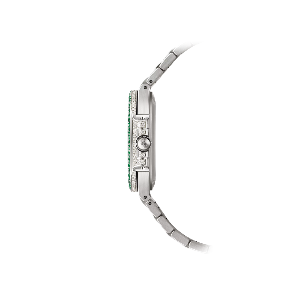 Patek Philippe Nautilus 7118/1453G 'Ladies Haute Joaillerie' White Gold Diamond Emerald Set - Image 9