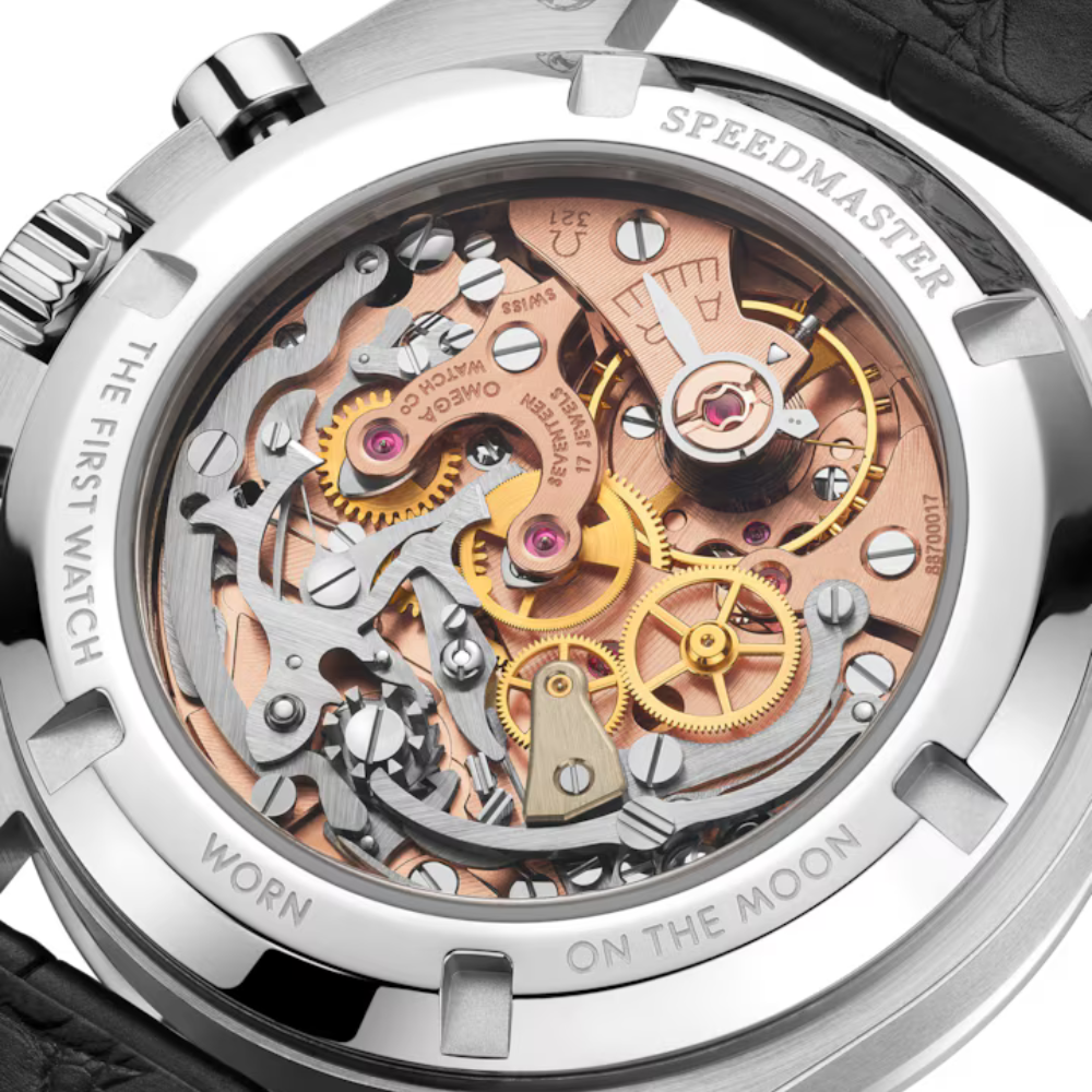 Speedmaster Calibre 321 42 Platinum On Leather Strap Ref. 311.93.42.30.99.001 - Image 3